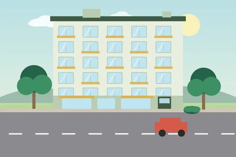 The apartment building, illustration: Two-bedroom apartment, Svay Dangkum