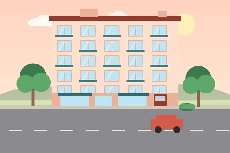 The apartment building, illustration: Studio apartment, Svay Dangkum