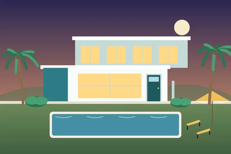 Private villa with pool, illustration: Pool villa with guesthouse licence, Sala Kamreuk